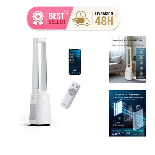 Pro breeze ventilateur colonne - ventilateur,