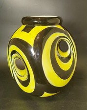 Ancien Vase Céramique Monaco Signé Kerina Old French Ceramic Mid Century 