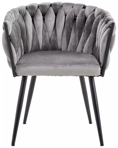 Chaise velours gris - chaise,