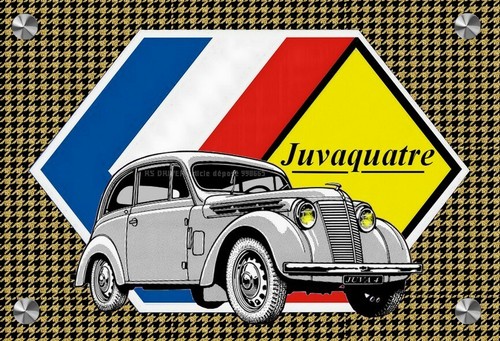 Plaque renault juvaquatre - renault,