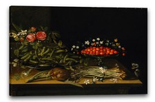 Toile/Cadres Peintre français - Nature morte avec des fraises