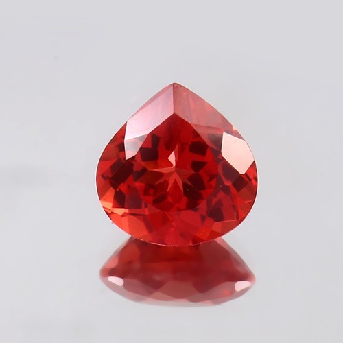 Gemme cœur saphir umba orange - cœur,