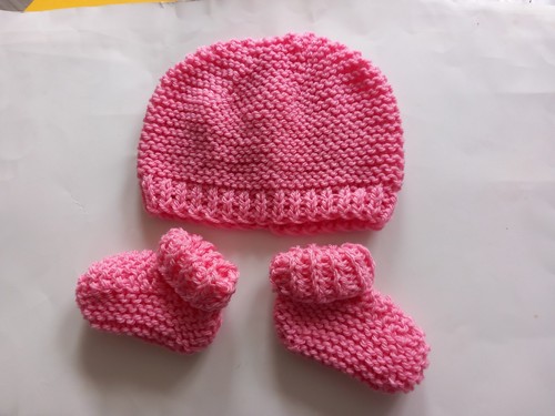 Bonnet chaussons bébé - bonnet, +