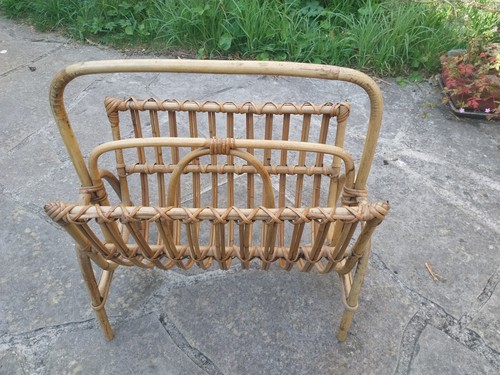 Ancien porte revues bambou - ancien, porte-revues