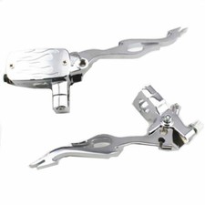 7/8 "22mm Chrome Flame Moto