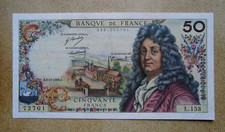 Superbe billet de 50 F Racine de 1969 L 153 en qualité SUP