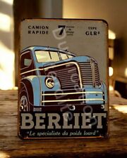 plaque métal vintage Berliet 7 tonnes