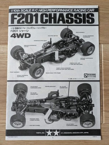 Tamiya f201 chassis 10 - chassis, 1/10