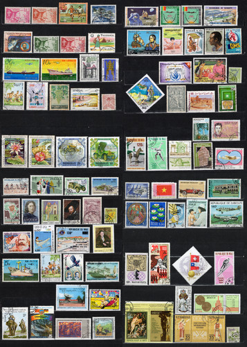 Lot timbres divers monde - monde, x86