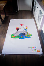 LEGO REBUILD THE WORLD B Rare Large French Vintage Advertising Poster Original