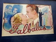 MAQUETTE ORIGINALE AFFICHE  FILM  FALBALAS MICHELINE PRESLE JACQUES BONNEAUD