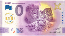 Billet Souvenir 2025  France Zoo Cerza - 10TH ANNIVERSARY