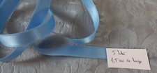 ANCIEN  RUBAN SATIN DOUBLE FACE  5 METRES SUR  1,5 CM STOCK  DES ANNEES 1950