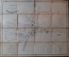 Plan entoilé de la ville de