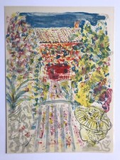 TERECHKOVITCH Treille Muscate : la Treille Muscate, 1961. Lithographie originale