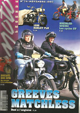 MOTO LEGENDE N°74 GREEVES MATCHLESS / DUCATI 916 SPS / 1200 HARLEY FLH / TERROT