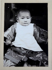 Vintage Photo Young Japanese Boy Kimono Early 20C 本所區原庭十三地 田尻寫真