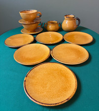 Vallauris Aegitna 6 Petites Assiettes, Tasses + soucoupes, crémier, pot à Sucre