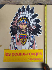 Plv VINTAGE Bd les peaux-rouges coiffe indien feutrine