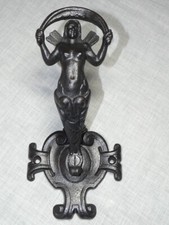 Patère en fonte Art Nouveau zéphir fin 19e