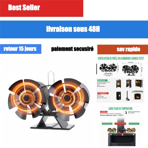 Ventilateur poêle bois - à,
