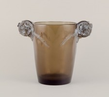 Vase en verre d'art début