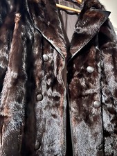 manteau véritable fourrure Hermine Royale Versailles marron