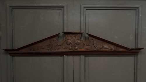 Fronton bois sculpté 1751 - en,