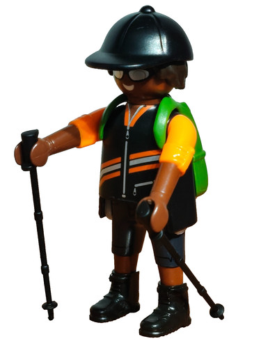 Playmobil figurine randonneur - figurine,