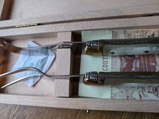 Coffret Service à Fromage Vintage 1995 "Le Couteau de Laguiole " Manche en Corne