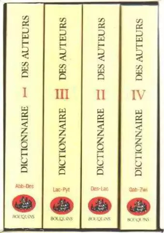 Dictionnaire des auteurs - dictionnaire,