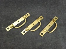 Lot x3 petites poignée laiton tiroir meuble mobilier art deco 1930 restauration