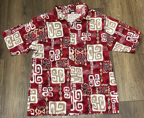 Vtg odo hawaiian - mens, xl