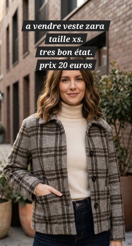 Zara veste femme grise - zara, xs