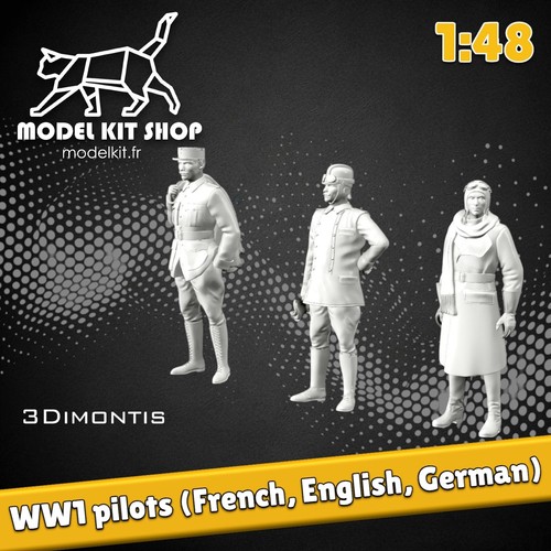 Figurines pilotes ww1 - -,