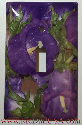 Flash purple flower - flower, light