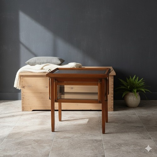 Table pour exposition ancienne - table,