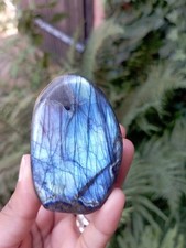 155g  BLOC A POSER LABRADORITE Madagascar Massage Lithothérapie pierre 