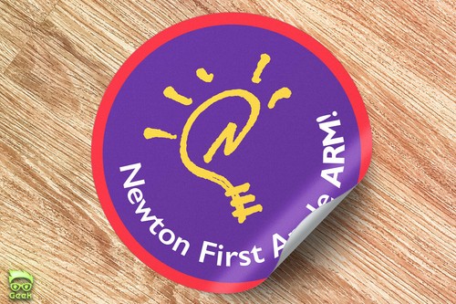 Sticker newton messagepad - sticker,