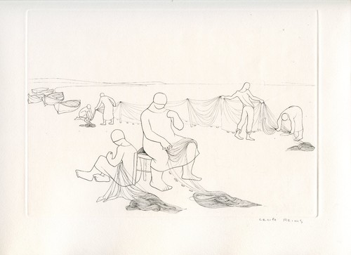 Reims cécile gravure 1951 - reims,
