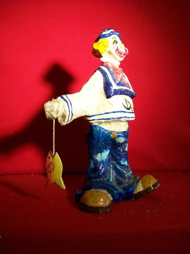 Nautical paper mache statue - paper,