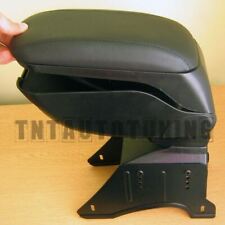 Accoudoir Console Central Universel en Cuir Noir pour Daihatsu Cuore Sirion 