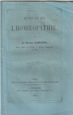 QU EST-CE QUE L HOMEOPATHIE. DOCTEUR CASTAING. 1853