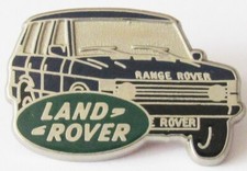 Pin's 4x4 LAND ROVER Version BLEU Voiture Tout Terrain Vintage TRES RARE #1/2