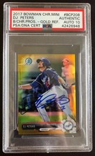 DJ PETERS 2017 BOWMAN CHROME