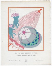 Georges LEPAPE "Chapeau gants