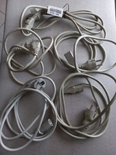 Lot De 5 Cordons alimentation pc écran imprimante 1,80 cm...2m00 Gris
