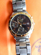 Montre Chronomètre Seiko  - fond bleu - 50 m - pile neuve