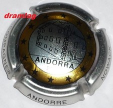 Capsule de Champagne : Super !!! NOWACK  ,1€ cercle or ,  Andorre 2014