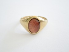 Bague Vintage Pour Homme Doré